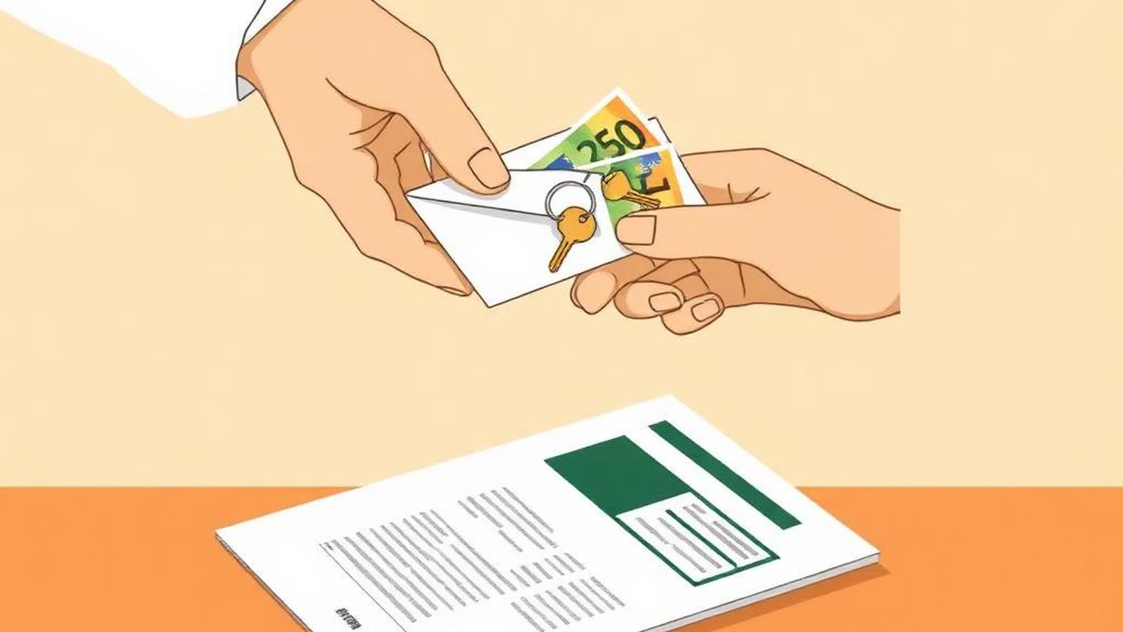 Scambio di caparra confirmatoria con chiavi e banconote — guida compromesso casa 2026