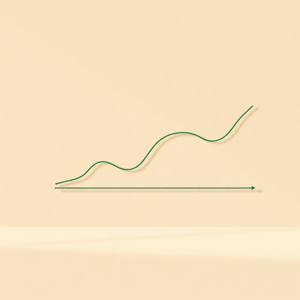 Grafico linea Euribor con floor orizzontale — clausola floor mutuo tasso variabile