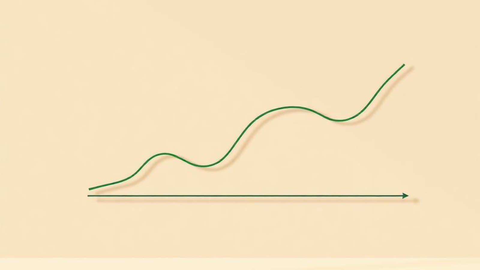 Grafico linea Euribor con floor orizzontale — clausola floor mutuo tasso variabile