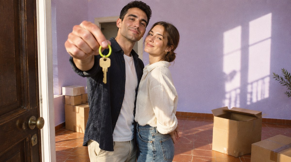 Simbolo di tempo e casa per rappresentare le scadenze delle agevolazioni prima casa