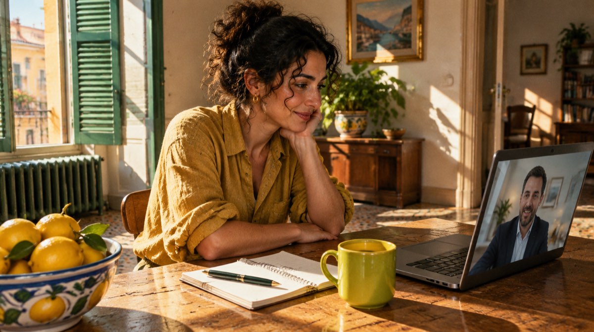 Due calcolatrici affiancate — una mostra un numero più basso (TAN), l'altra un numero più alto (TAEG) — su un piano di ammortamento di un mutuo italiano con monete da 2 euro e penna stilografica