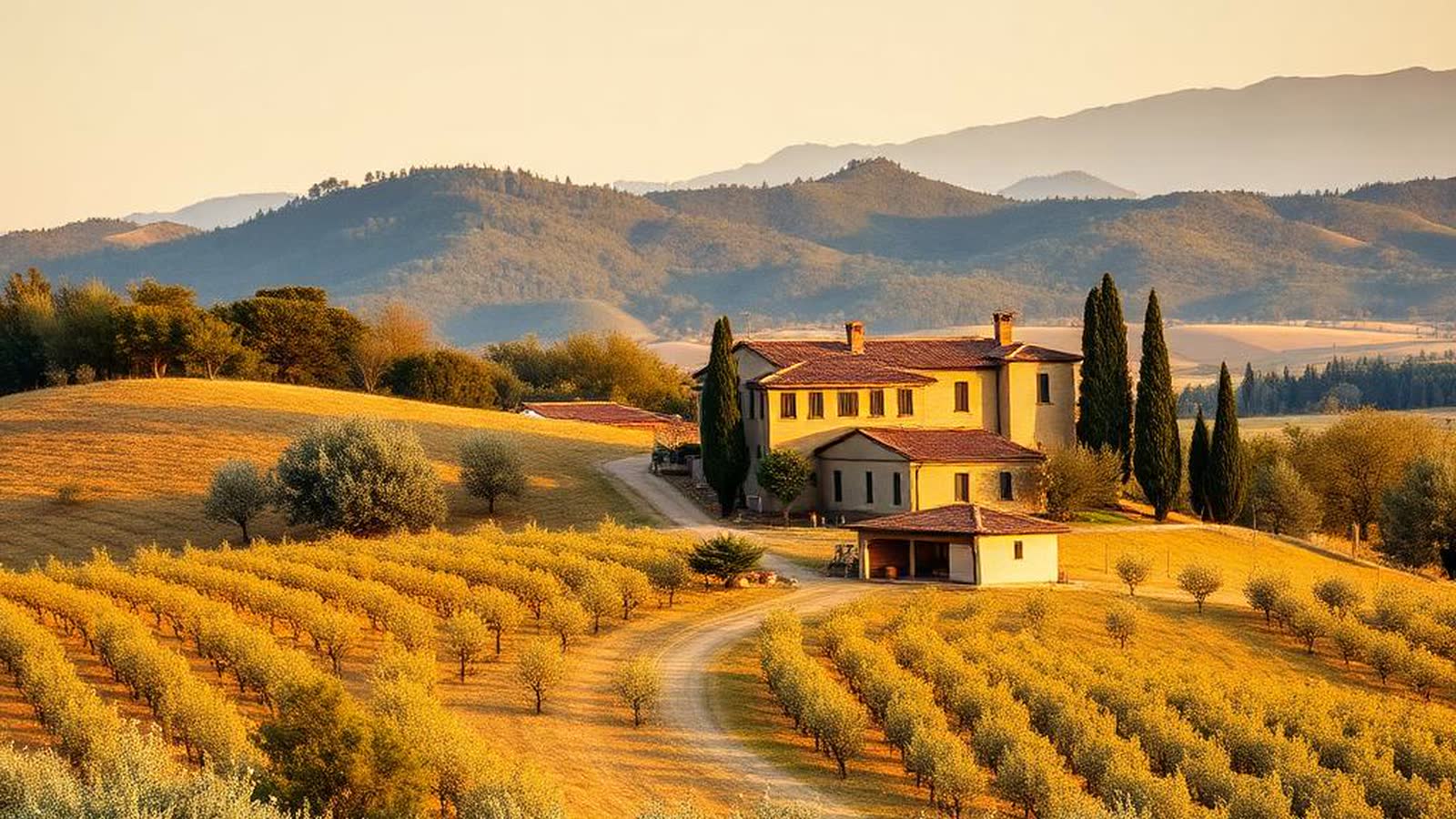 Imprenditore agricolo che osserva un terreno con fabbricato rurale — mutuo agrario 2026