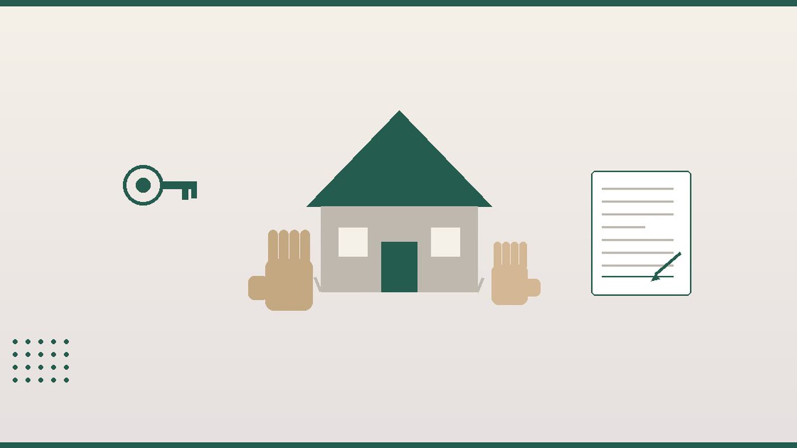 Due mani — una adulta e una più giovane — che sorreggono insieme un modellino di casa, con contratto e chiavi sullo sfondo — illustrazione editoriale su mutuo in comproprietà con genitori 2026