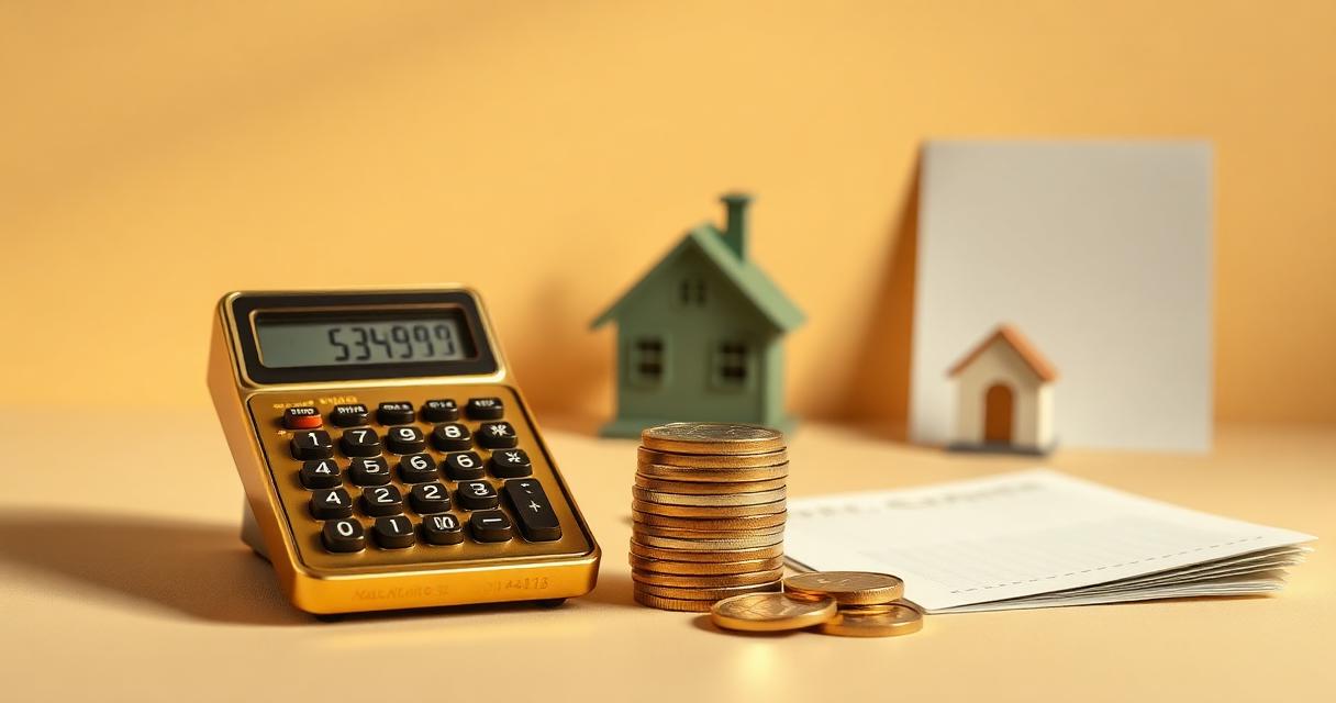 Coppia che calcola il mutuo sostenibile con due stipendi da 2.000 euro netti, documenti e calcolatrice su un tavolo