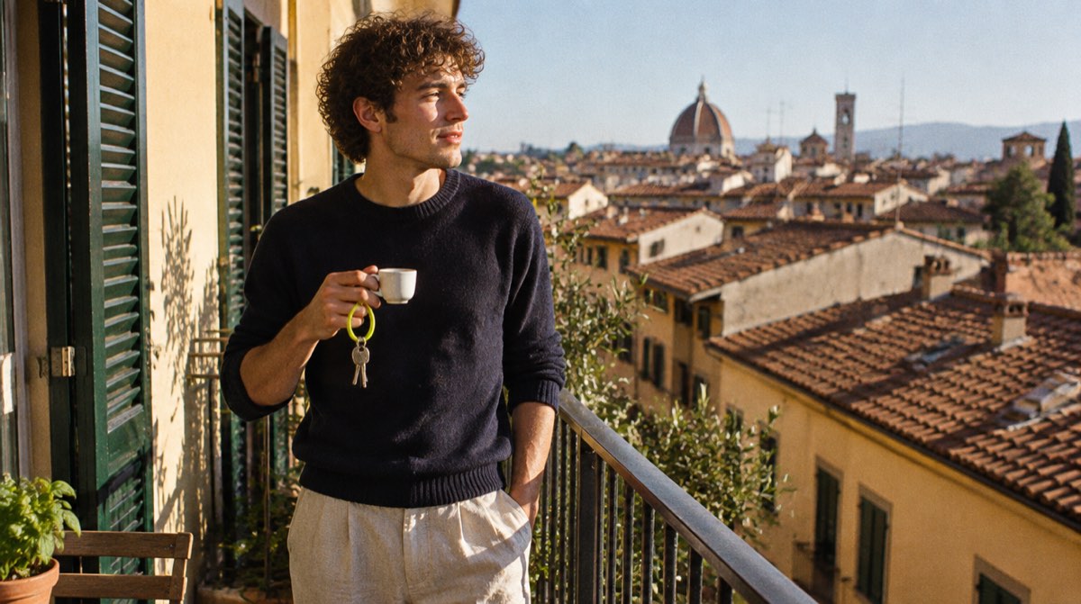 Genitore e figlio firmano atto notarile per nuda proprietà con mutuo prima casa — 2026