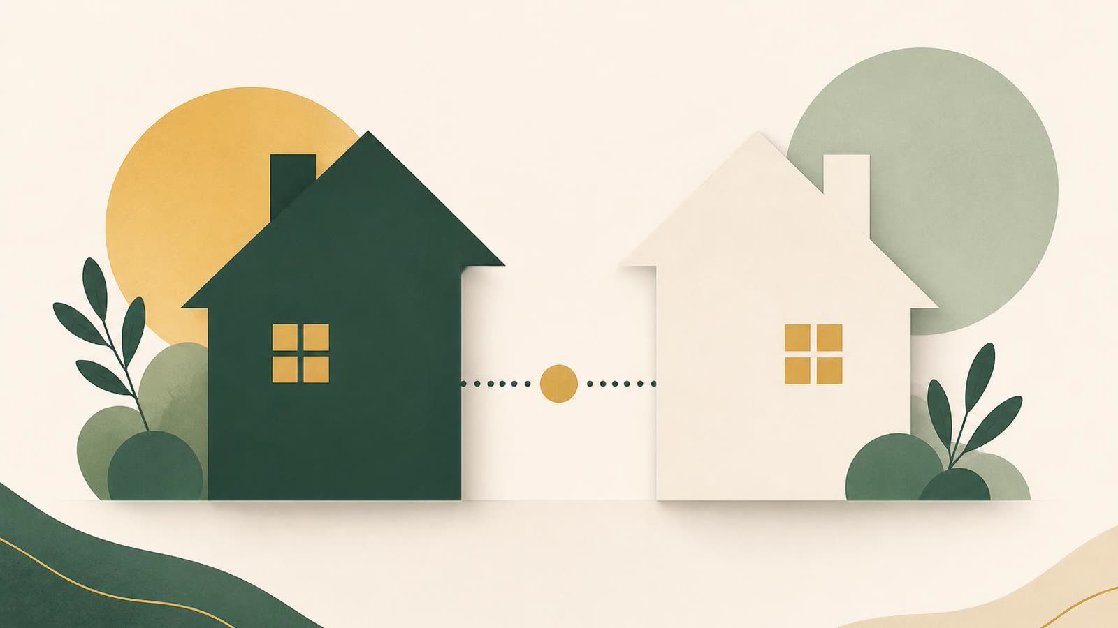 Documenti di compravendita immobiliare e fedi nuziali su tavolo in legno — agevolazioni mutuo prima casa separazione dei beni