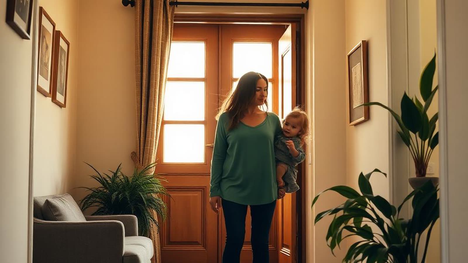 Genitore single con bambino che entrano in una nuova casa — mutuo prima casa single parent 2026