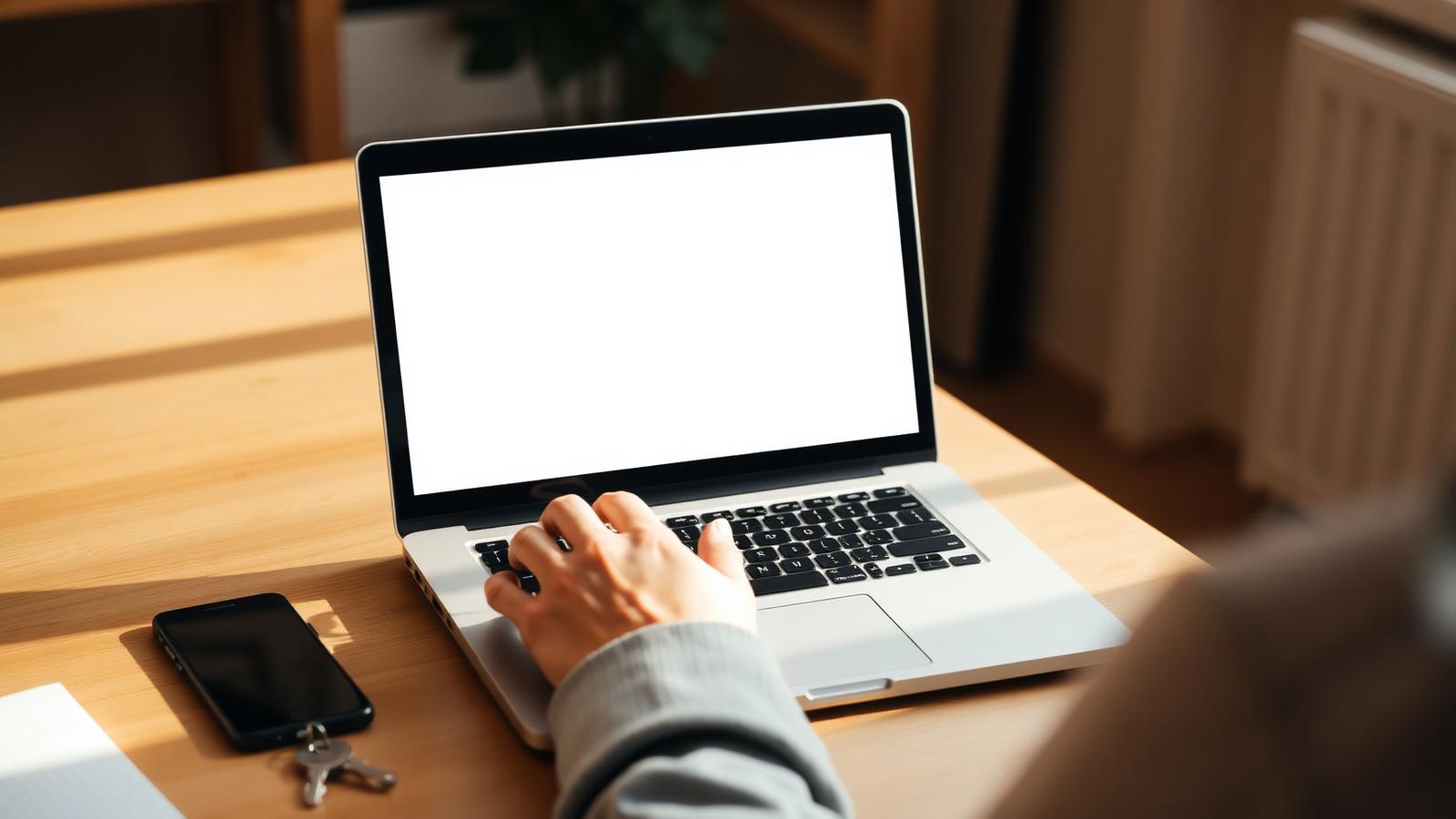 Scrivania con documenti, grafici finanziari sfocati, penna e occhiali, ambientazione editoriale per una simulazione di mutuo