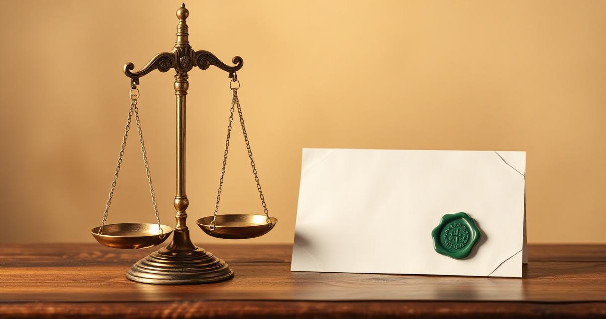 Lettera di reclamo formale e bilancia della giustizia su scrivania — reclamo ABF banca mutuo