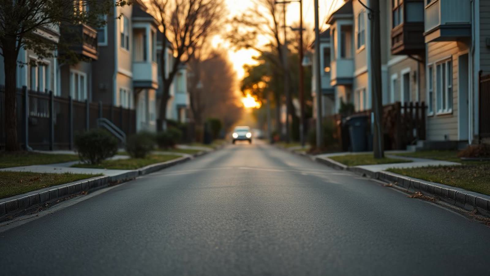Strada residenziale che si biforca al tramonto — scegliere tra rinegoziazione e surroga del mutuo