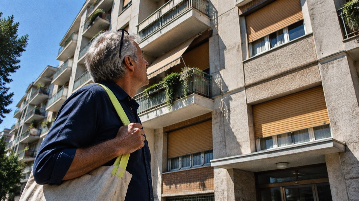 Casa italiana con timbro di regolarità edilizia e planimetria — Decreto Salva Casa 2024