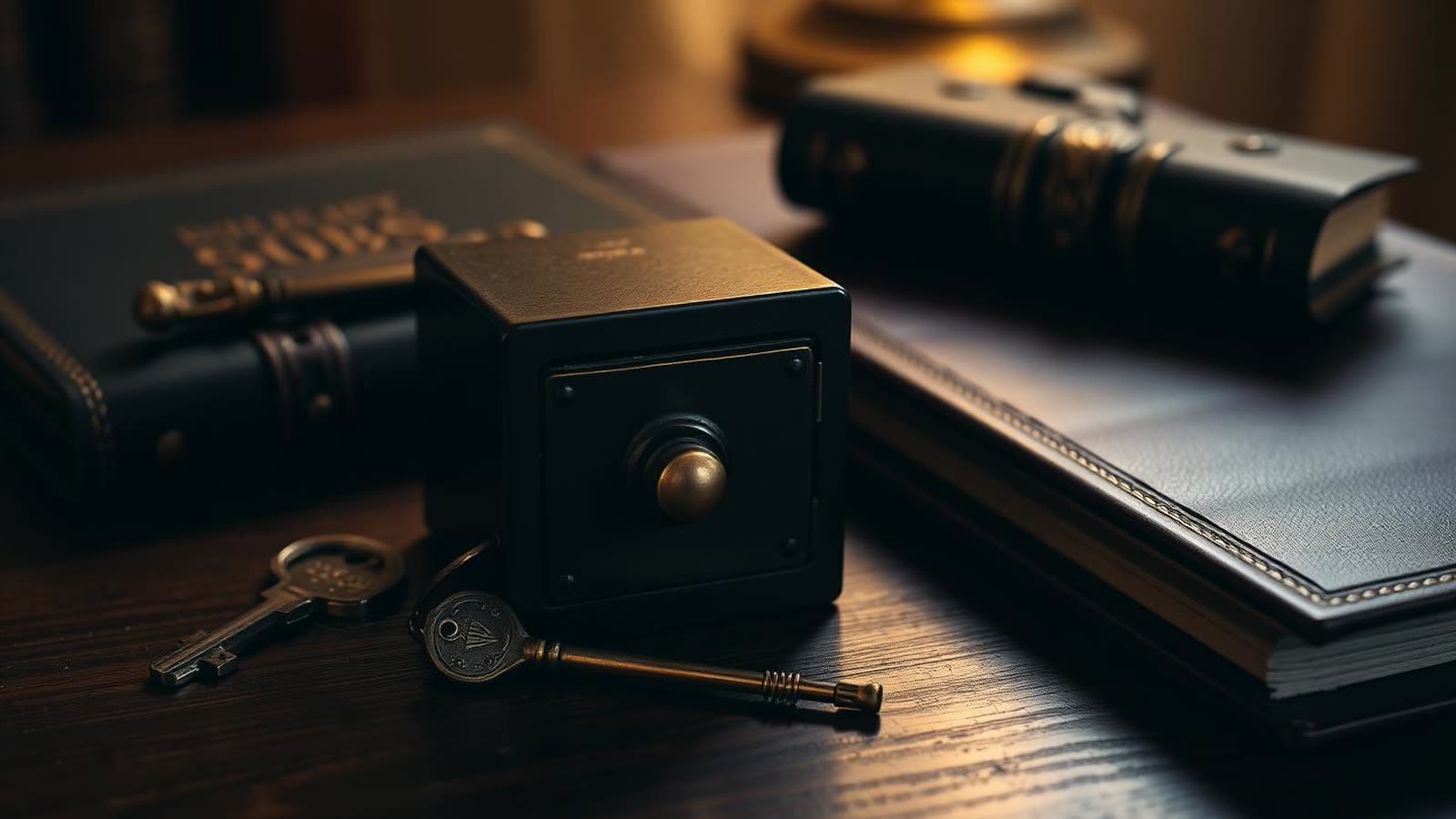 Studio notarile con cassaforte e documenti — trust, mutuo e segregazione patrimoniale della casa